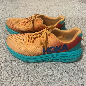 SOLD Hoka One One Mens Orange Running Shoes Sneakers Size 10.5D